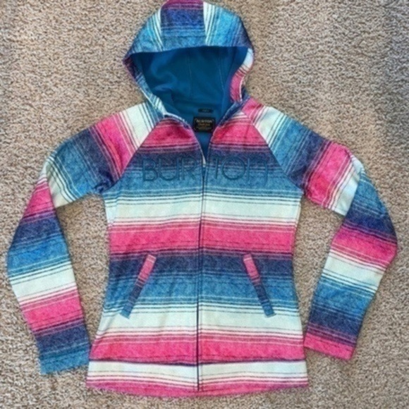 Burton WB Peak Hooded Fleece Lined Jacket LARGE large - Picture 1 of 13